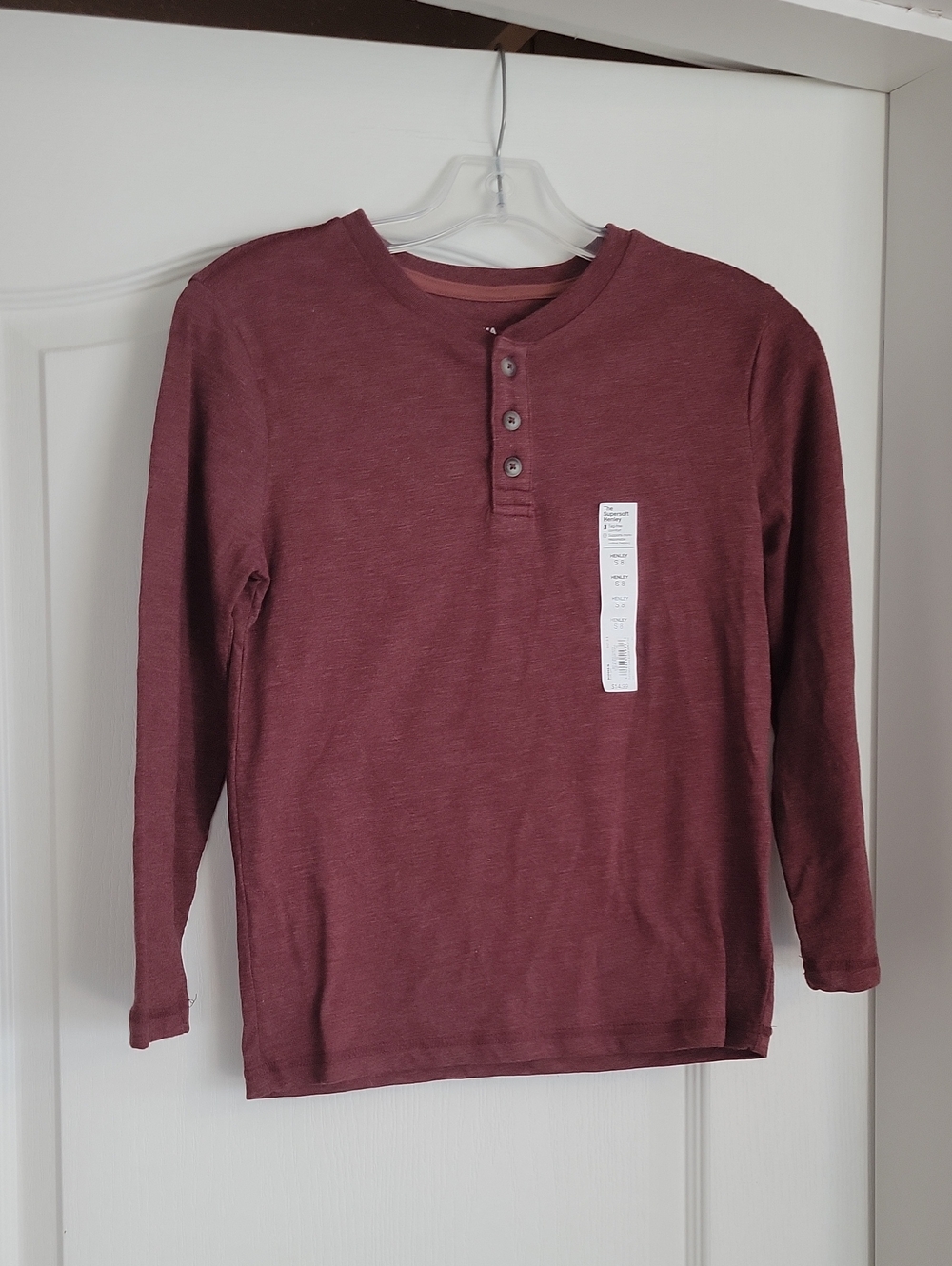Kohl's Kids Long-Sleeve Henley - Maroon